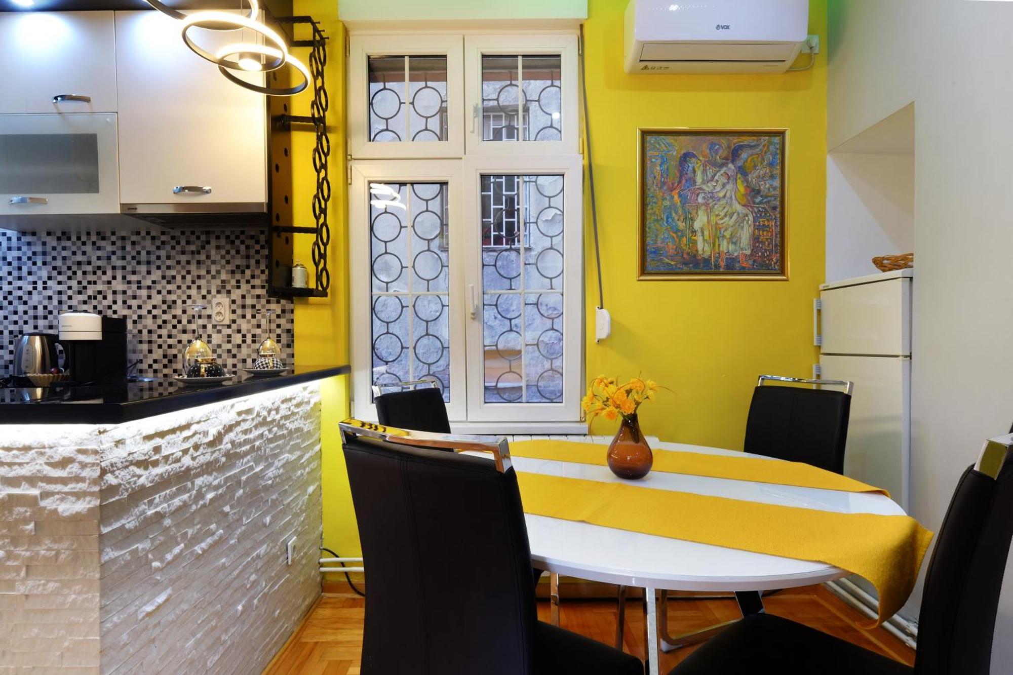 Apartman Kruna Lägenhet Belgrad Exteriör bild